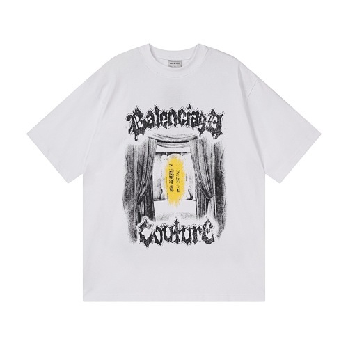 EM Sneakers Balenciaga Salon de Couture Printed T-Shirt Black /White