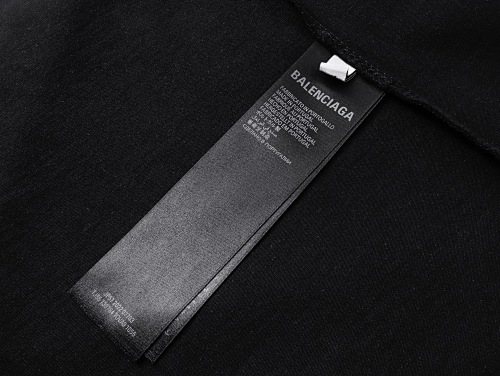 EM Sneakers Balenciaga T-Shirt with Full-Length 3B Art Webbing on Both Sleeves Washed Black /Apricot