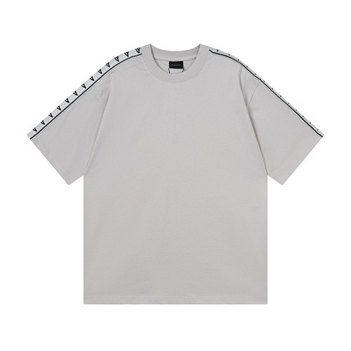 EM Sneakers Balenciaga T-Shirt with Full-Length 3B Art Webbing on Both Sleeves Washed Black /Apricot