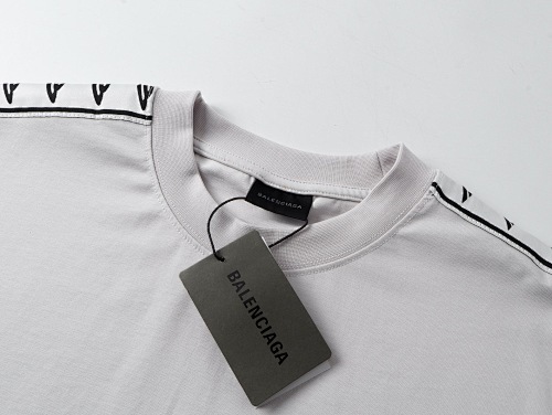 EM Sneakers Balenciaga T-Shirt with Full-Length 3B Art Webbing on Both Sleeves Washed Black /Apricot