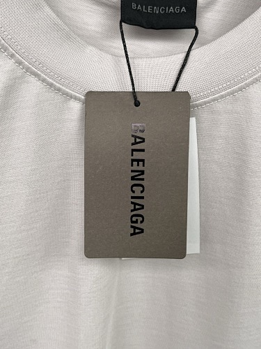 EM Sneakers Balenciaga T-Shirt with Full-Length 3B Art Webbing on Both Sleeves Washed Black /Apricot