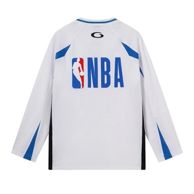 EM Sneakers Balenciaga x NBA Collab Oversized Color-block Long Sleeve White 02