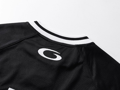 EM Sneakers Balenciaga x NBA Collab Structured Color-block Long Sleeve Black /Red