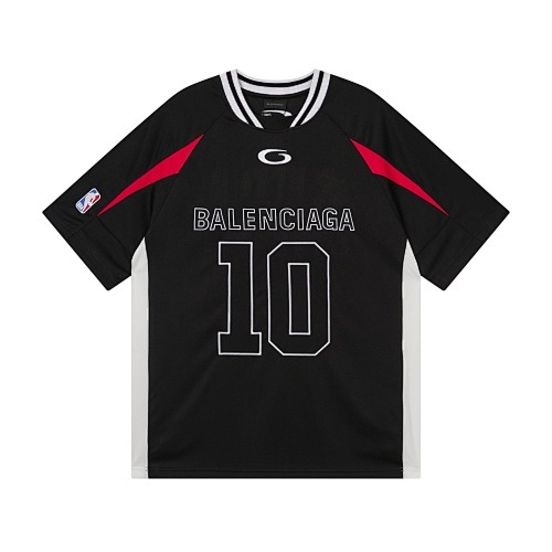 EM Sneakers Balenciaga x NBA Collaboration Series Oversized Color-block T-Shirt Black /White /Red