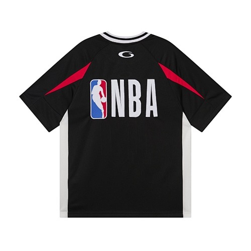 EM Sneakers Balenciaga x NBA Collaboration Series Oversized Color-block T-Shirt Black /White /Red