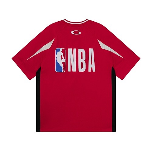 EM Sneakers Balenciaga x NBA Collaboration Series Oversized Color-block T-Shirt Black /White /Red