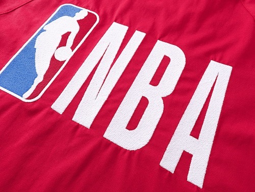 EM Sneakers Balenciaga x NBA Collaboration Series Oversized Color-block T-Shirt Black /White /Red