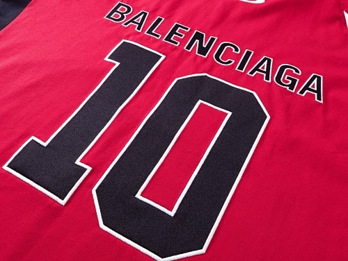 EM Sneakers Balenciaga x NBA Collaboration Series Oversized Color-block T-Shirt Black /White /Red