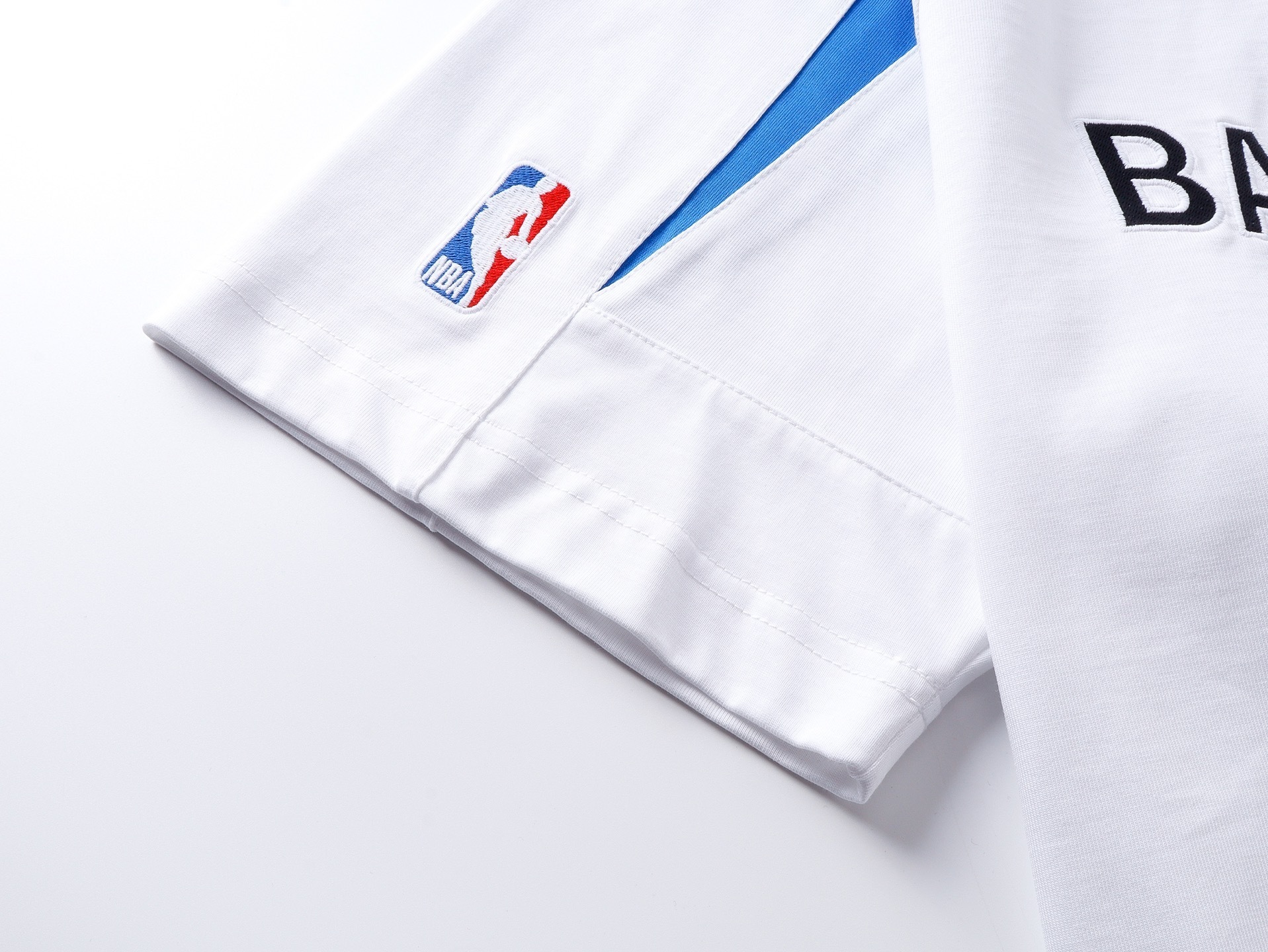 EM Sneakers Balenciaga x NBA Collaboration Series Oversized Color-block T-Shirt Black /White /Red