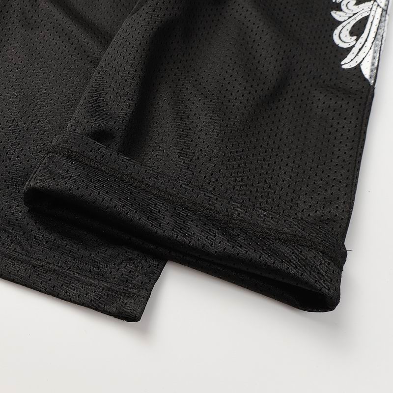 EM Sneakers Chrome Hearts Floral Nylon Mesh Jersey Pants Black