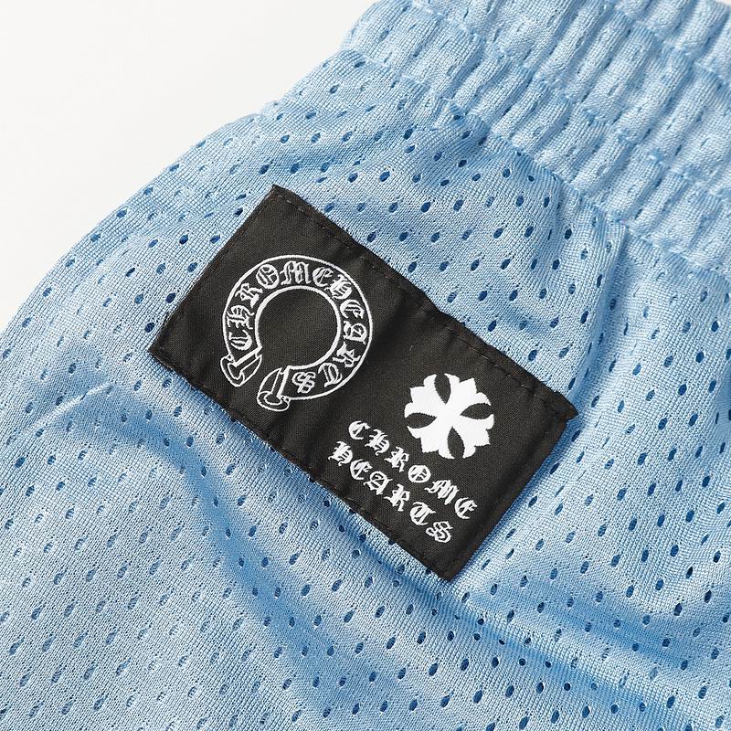 EM Sneakers Chrome Hearts Floral Nylon Mesh Jersey Pants Blue