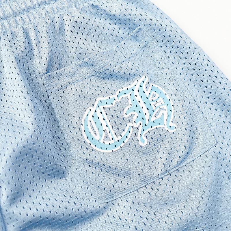 EM Sneakers Chrome Hearts Floral Nylon Mesh Jersey Pants Blue