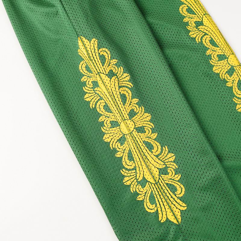 EM Sneakers Chrome Hearts Floral Nylon Mesh Jersey Pants Green