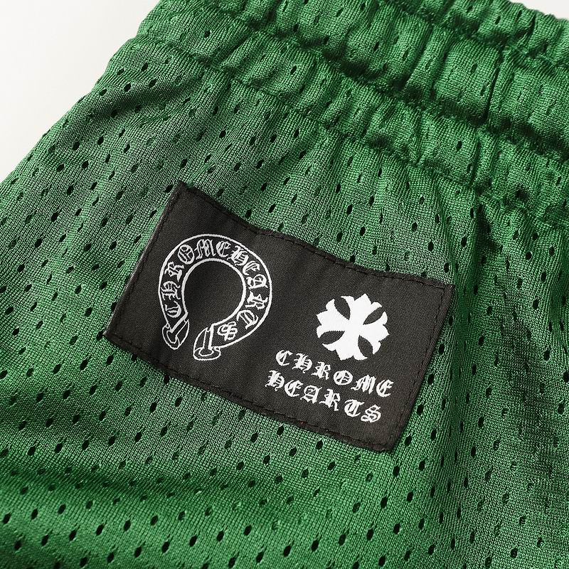 EM Sneakers Chrome Hearts Floral Nylon Mesh Jersey Pants Green