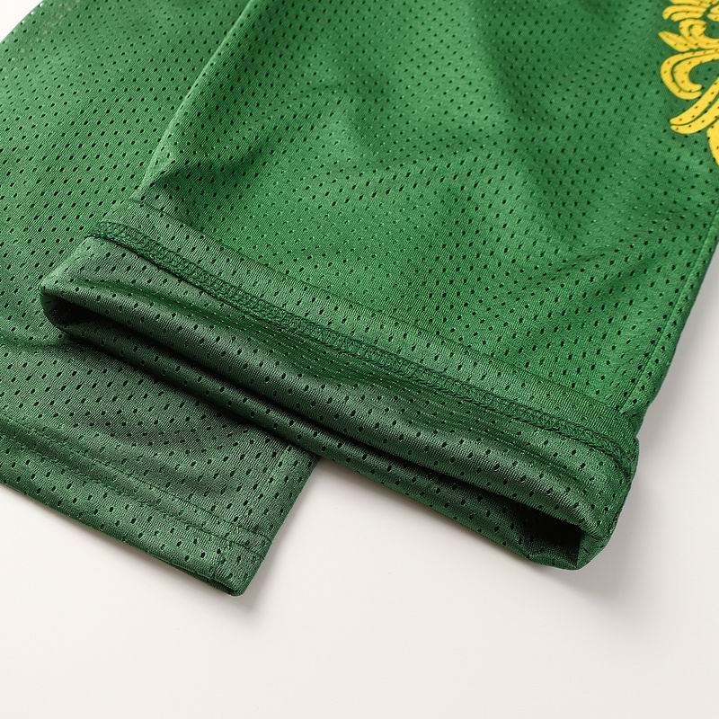 EM Sneakers Chrome Hearts Floral Nylon Mesh Jersey Pants Green