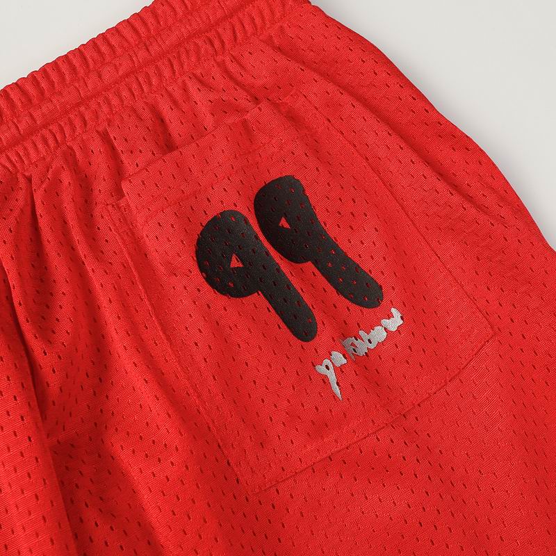 EM Sneakers Chrome Hearts Floral Nylon Mesh Jersey Pants Red