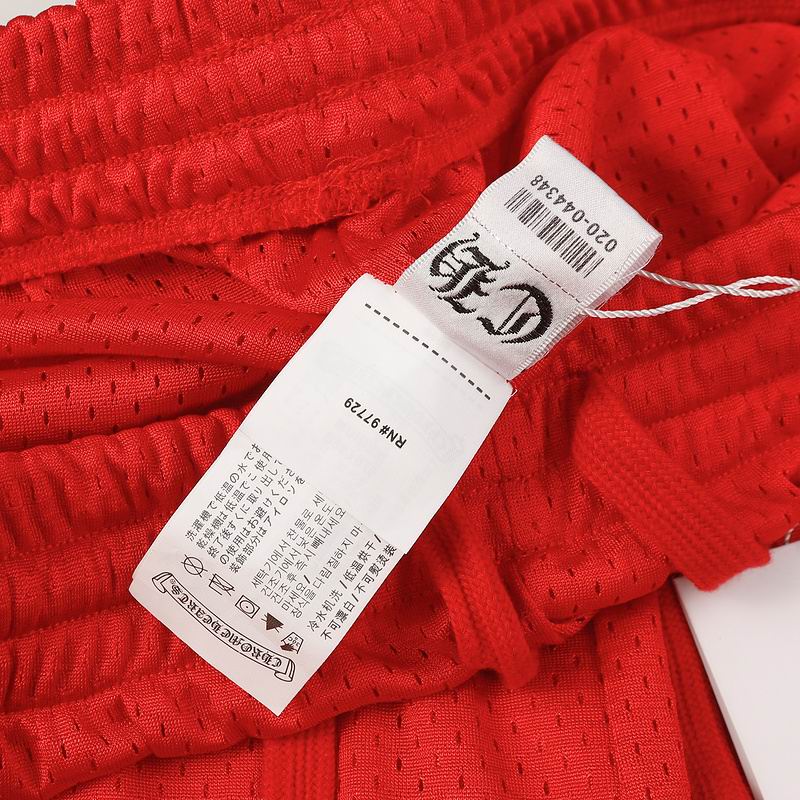 EM Sneakers Chrome Hearts Floral Nylon Mesh Jersey Pants Red