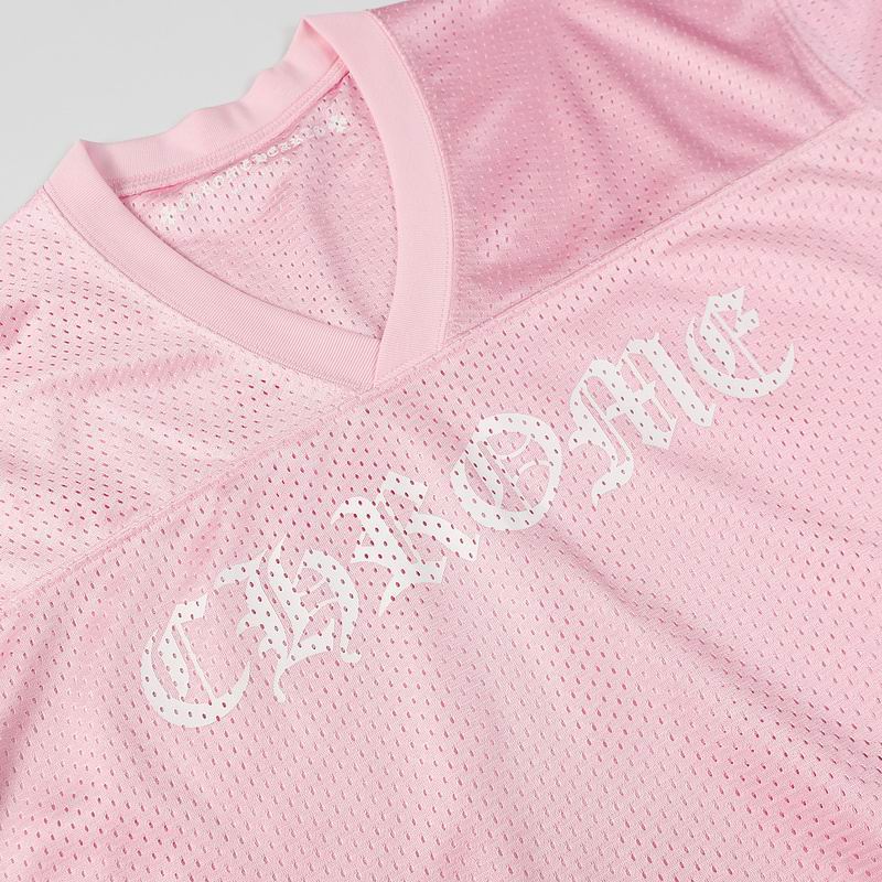 EM Sneakers Chrome Hearts Love You Mesh Warm Up Long Sleeve & Short Pants Sets Jersey Pink