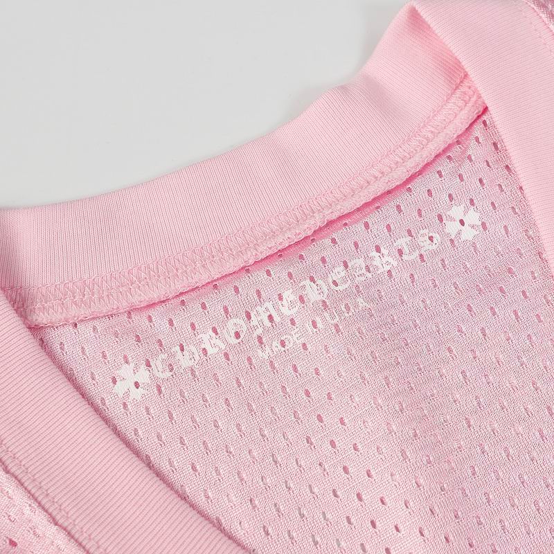 EM Sneakers Chrome Hearts Love You Mesh Warm Up Long Sleeve & Short Pants Sets Jersey Pink