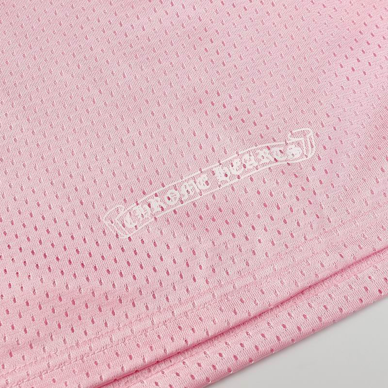 EM Sneakers Chrome Hearts Love You Mesh Warm Up Long Sleeve & Short Pants Sets Jersey Pink