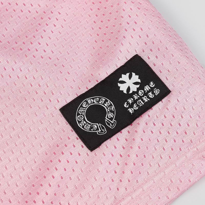 EM Sneakers Chrome Hearts Love You Mesh Warm Up Long Sleeve & Short Pants Sets Jersey Pink