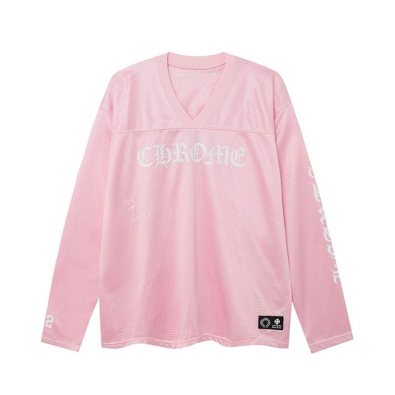 EM Sneakers Chrome Hearts Love You Mesh Warm Up Long Sleeve & Short Pants Sets Jersey Pink