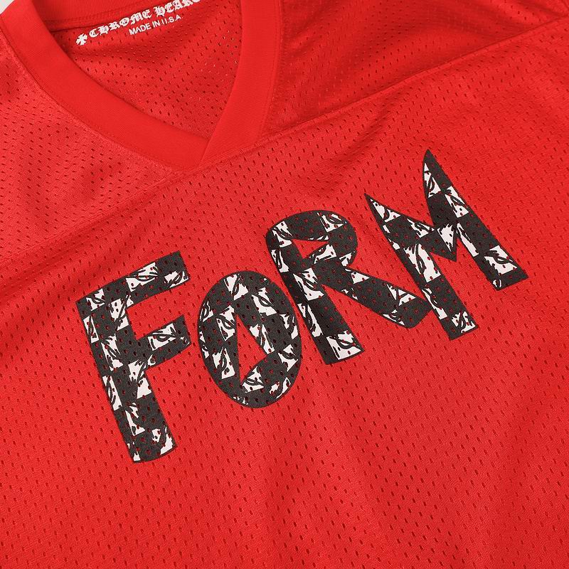 EM Sneakers Chrome Hearts Love You Mesh Warm Up Long Sleeve Jersey Red