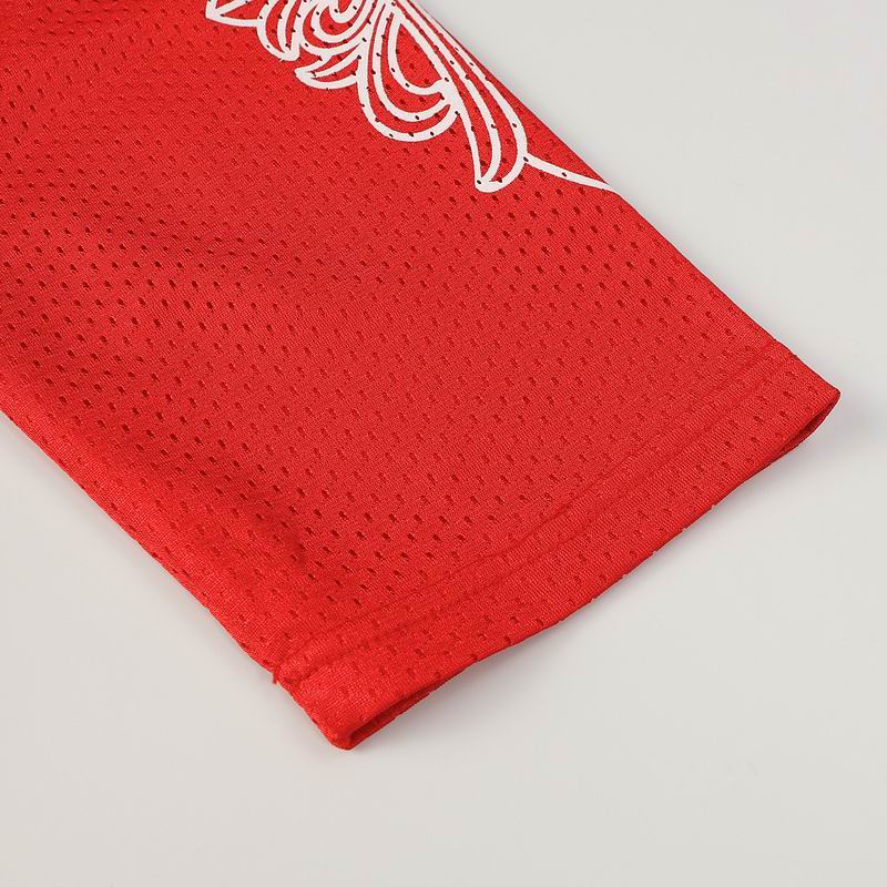 EM Sneakers Chrome Hearts Love You Mesh Warm Up Long Sleeve Jersey Red