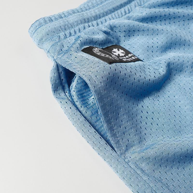 EM Sneakers Chrome Hearts Mesh Stadium Football Jersey T-shirt & Shorts Sets Blue