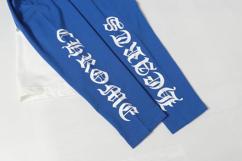 EM Sneakers Chrome Hearts Sanskrit Blue White Long Sleeve