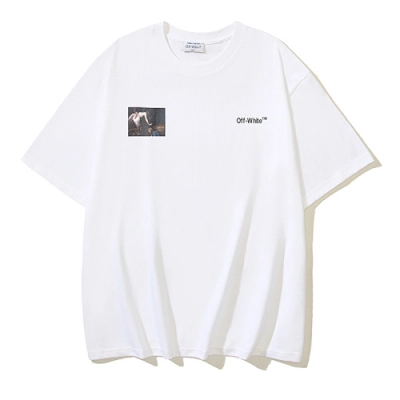 EM Sneakers OFF-WHITE Angel Arrows Print T-Shirt #179 Black /White 02