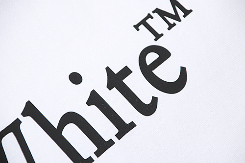 EM Sneakers OFF-WHITE Bookish Logo Classic Print T-Shirt #173 Black /White