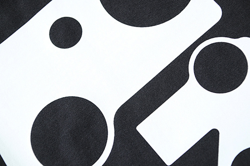 EM Sneakers OFF-WHITE Bubble Circle Print T-Shirt #178 Black /White