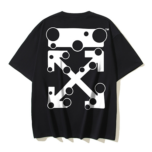 EM Sneakers OFF-WHITE Bubble Circle Print T-Shirt #178 Black /White
