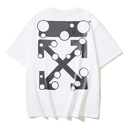 EM Sneakers OFF-WHITE Bubble Circle Print T-Shirt #178 Black /White