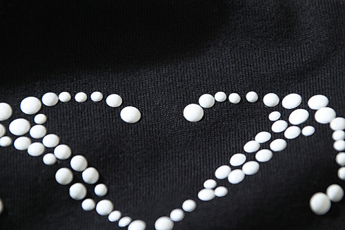 EM Sneakers OFF-WHITE Glitter Bead Arrow Print T-Shirt #172 Black /White /Blue