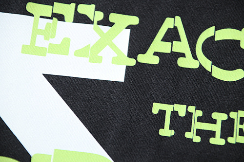 EM Sneakers OFF-WHITE Letter & Arrow Print T-Shirt #180 Black /White