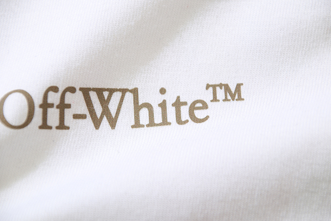 EM Sneakers OFF-WHITE Moonwalker Arrows Print T-Shirt #177 White