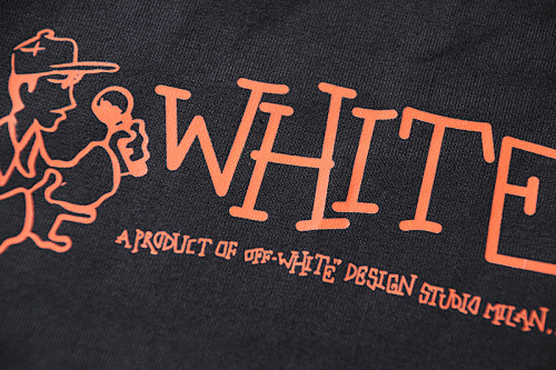 EM Sneakers OFF-WHITE Rock Band Arrows Print T-Shirt #181 Black /White