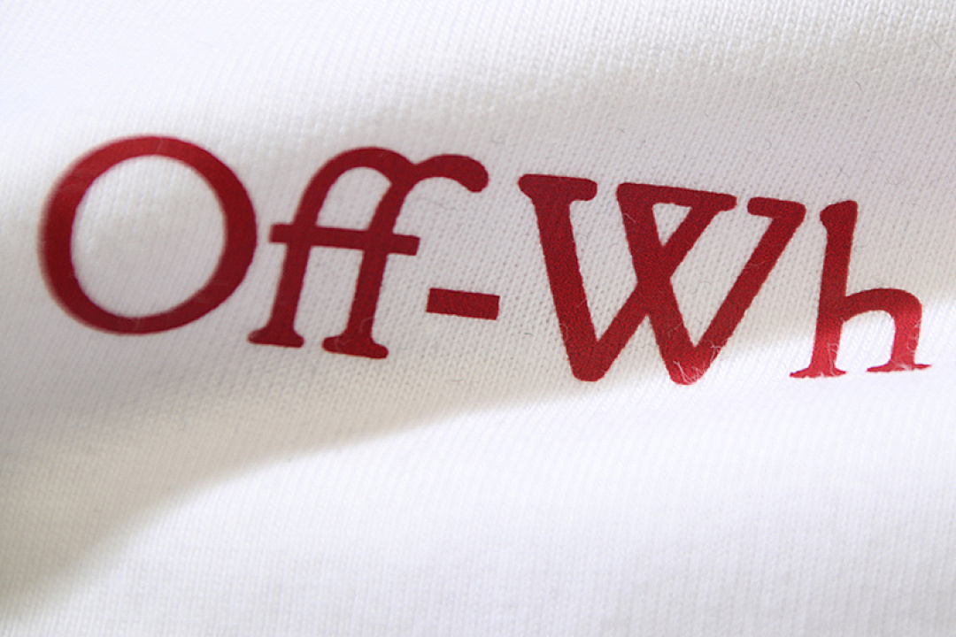 EM Sneakers OFF-WHITE Scratched Arrow Logo Print T-Shirt #182 White-Black Logo /White-Red Logo /Black