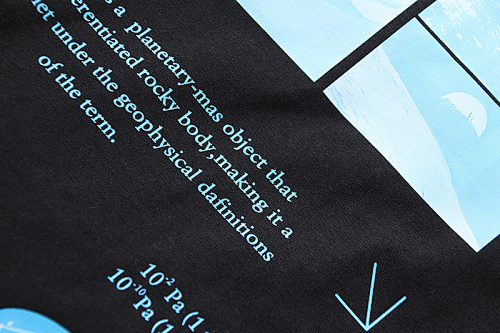 EM Sneakers ON THE GO Moon Print OFF-WHITE  T-Shirt #174 Black /White /Blue