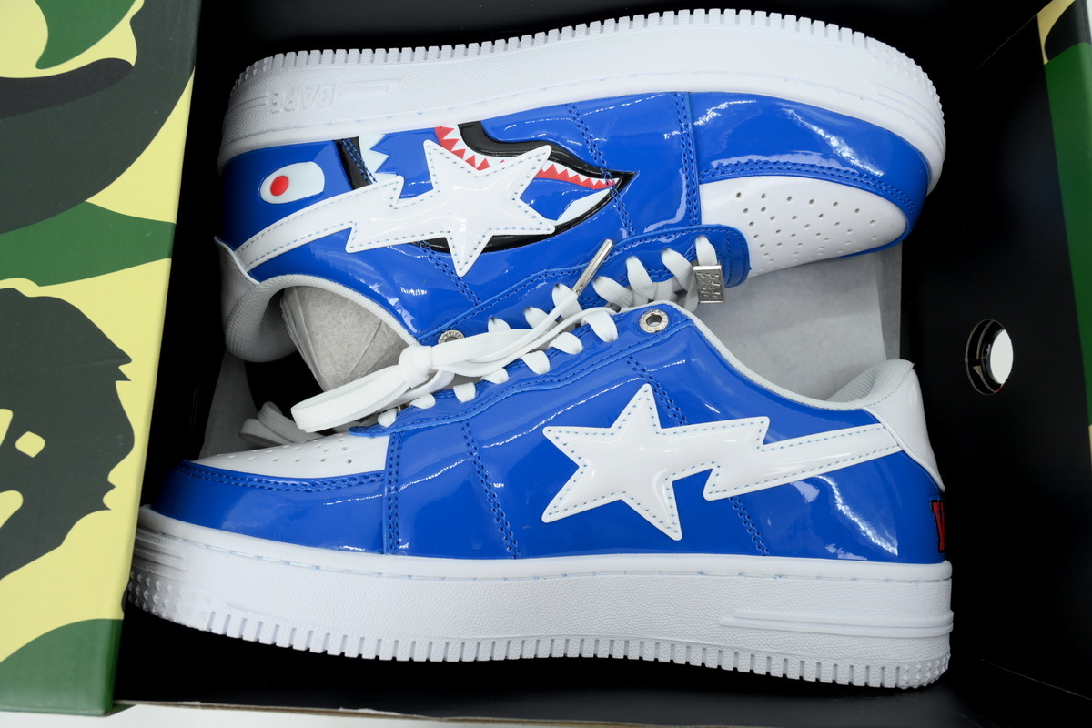 EM Sneakers A Bathing Ape Bape Sta Bolan Shark