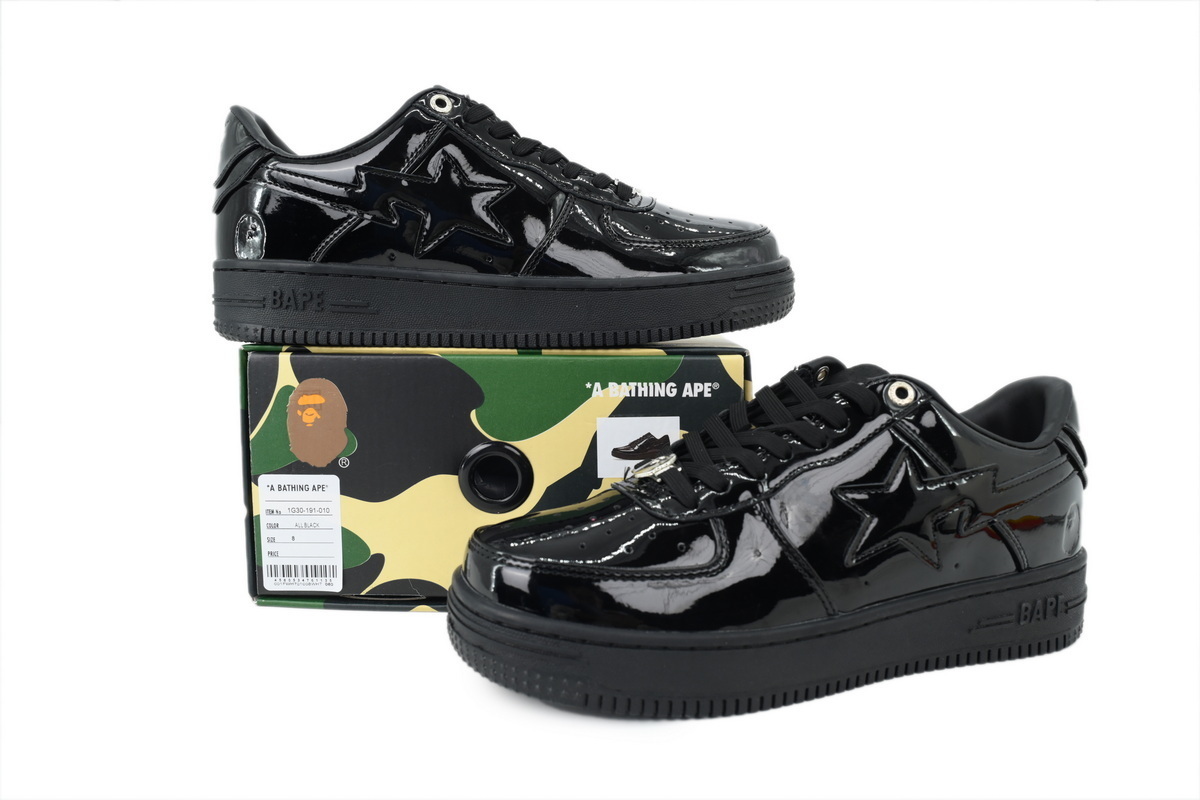 EM Sneakers A Bathing Ape Bape Sta Mirror Black