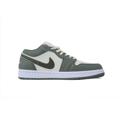EM Sneakers Air Jordan 1 Low Green White 02