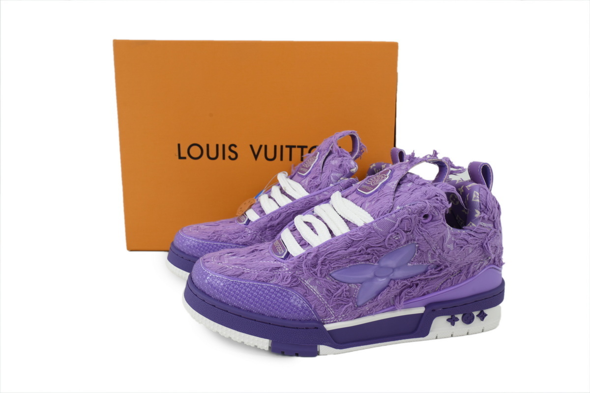 EM Sneakers Louis Vuitton LV Skate Plum Blossom Drilling Purple