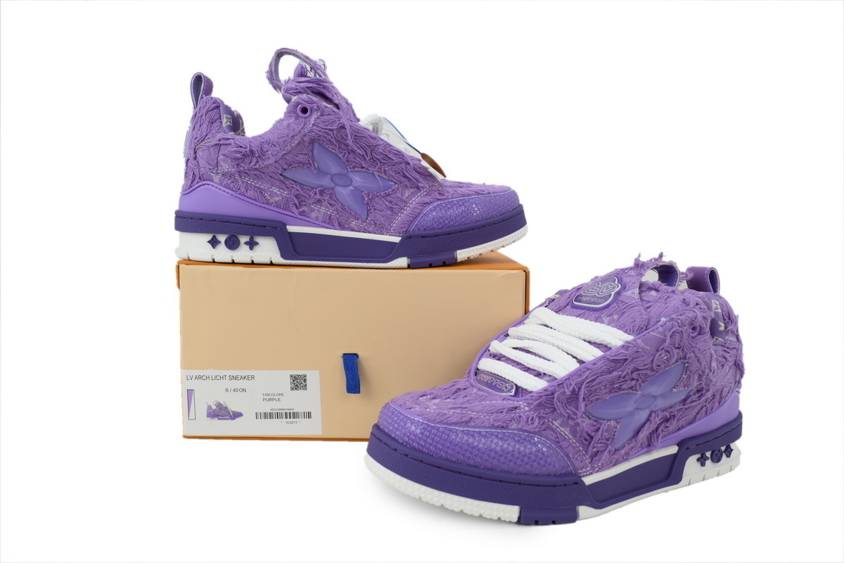 EM Sneakers Louis Vuitton LV Skate Plum Blossom Drilling Purple