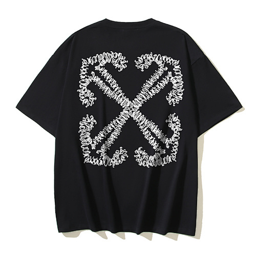 EM Sneakers OFF-WHITE Arrows Print T-Shirt #190 Black /White