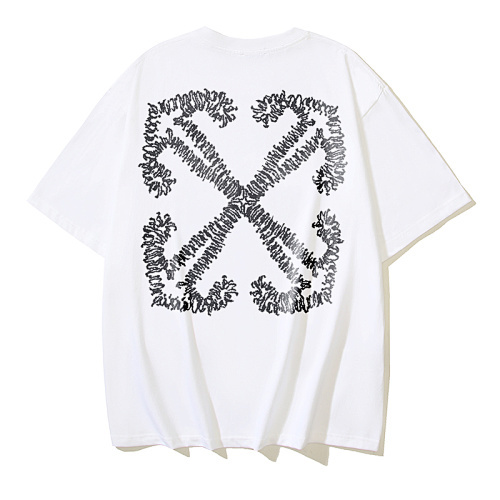 EM Sneakers OFF-WHITE Arrows Print T-Shirt #190 Black /White