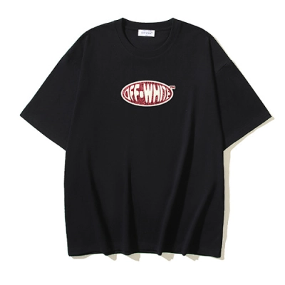 EM Sneakers OFF-WHITE Crystal Logo Print T-Shirt #188 Black 02