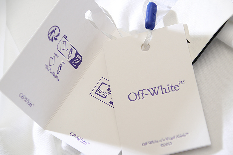 EM Sneakers OFF-WHITE Letter Print T-Shirt #184 Black /White